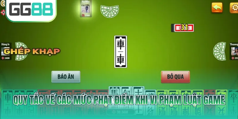Quy tắc về các mức phạt điểm khi vi phạm luật game